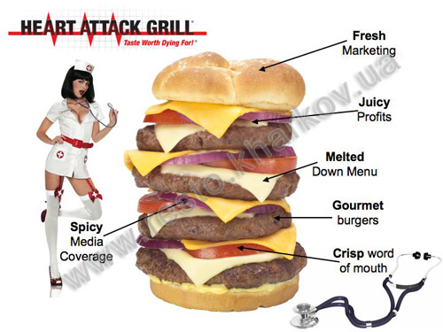 heart attack grill burger. heart attack grill menu. heart
